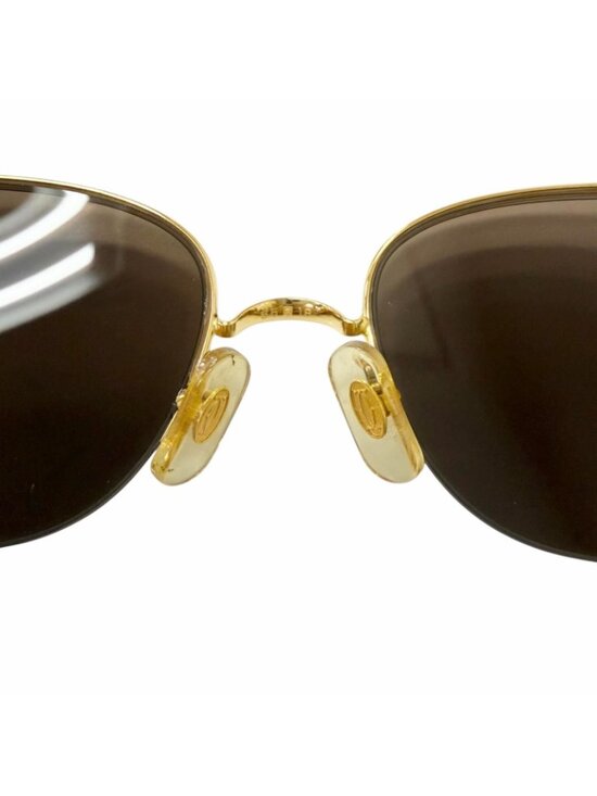 Cartier 140 Trinity Half Rim Sunglasses Eyewear Gold Bordeaux 55 18 Case main image 10